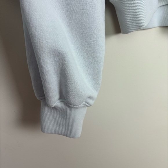 Agolde Low V-Neck Ballon Sleeve Relaxed Fit Athleisure Loungewear Sweatshirt - Picture 8 of 9